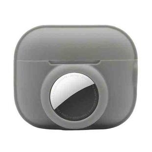 For AirPods Pro 2 / AirTag 2 in 1 Shockproof Full Coverage Silicone Protective Case(Grey)