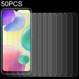 For Xiaomi Redmi 11A 50pcs 0.26mm 9H 2.5D Tempered Glass Film