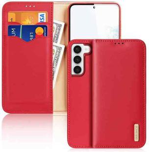 For Samsung Galaxy S23+ 5G DUX DUCIS Hivo Series Cowhide Texture Leather Phone Case(Red)