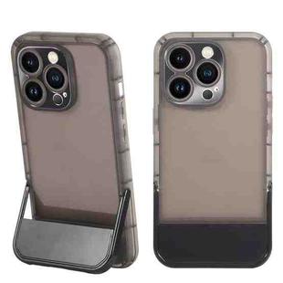 For iPhone 14 Pro Invisible Holder Phone Case(Black)