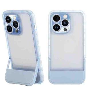 For iPhone 14 Pro Invisible Holder Phone Case(Sierra Blue)