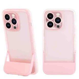 For iPhone 13 Pro Max Invisible Holder Phone Case(Pink)