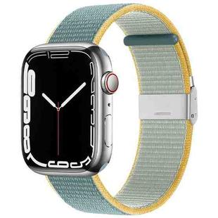 Metal Buckle Nylon Strap For Apple Watch Ultra 49mm / Series 8&7 45mm / SE 2&6&SE&5&4 44mm / 3&2&1 42mm(Bright Sun)