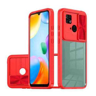 For Xiaomi Redmi 10C Full Body Sliding Camshield Phone Case(Red)