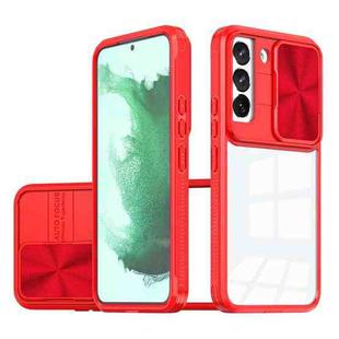 For Samsung Galaxy S22 5G Full Body Sliding Camshield Phone Case(Red)
