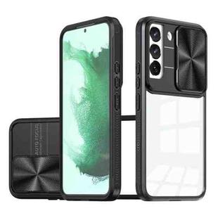 For Samsung Galaxy S22 Ultra 5G Full Body Sliding Camshield Phone Case(Black)