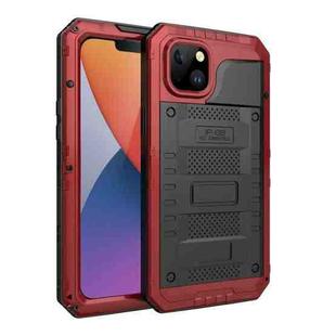 For iPhone 14 Plus Shockproof Waterproof Dustproof Metal + Silicone Phone Case(Red)
