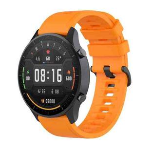 For Xiaomi Watch Color 22mm Quick Release Clasp Silicone Wrist Strap Watchband(Orange)