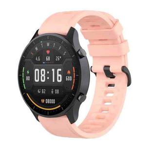 For Xiaomi Watch Color 22mm Quick Release Clasp Silicone Wrist Strap Watchband(Light Pink)