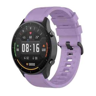 For Xiaomi Watch Color 22mm Quick Release Clasp Silicone Wrist Strap Watchband(Light Purple)