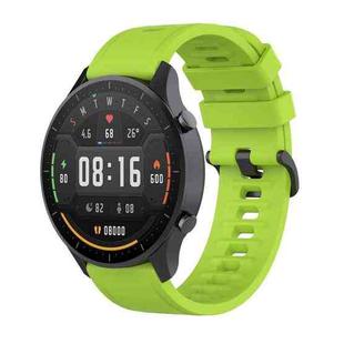 For Xiaomi Watch Color 22mm Quick Release Clasp Silicone Wrist Strap Watchband(Lime)