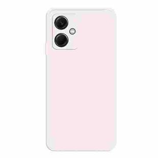 For Xiaomi Redmi Note 12 China Imitation Liquid Silicone Straight Edge Phone Case(White)