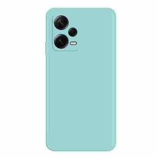 For Xiaomi Redmi Note 12 Pro+ China Imitation Liquid Silicone Straight Edge Phone Case(Sky Blue)