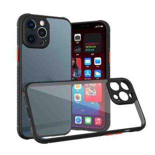 For iPhone 14 Pro Tires Texture Acrylic + TPU Phone Case(Black)
