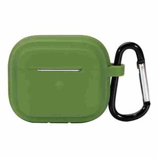 For AirPods Pro 2 Striped Shockproof Earphone Case(Grass Green)