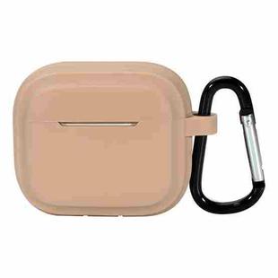 For AirPods Pro 2 Striped Shockproof Earphone Case(Milk Tea)