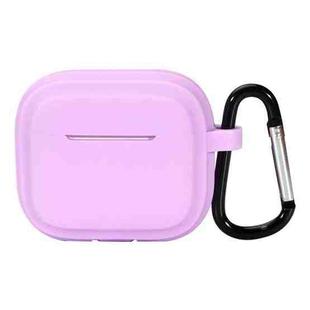 For AirPods Pro 2 Striped Shockproof Earphone Case(Light Purple)