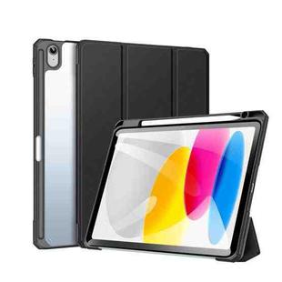 For iPad 10th Gen 10.9 2022 DUX DUCIS TOBY Series Antiskid Leather Smart Tablet Case(Black)