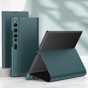 For Huawei Mate Xs 2 GKK Magnetic Folding Shockproof Protective Leather Phone Case(Green)