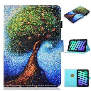 For iPad 10th Gen 10.9 2022 Coloured Drawing Stitching Smart Leather Tablet Case(Miracle Tree)