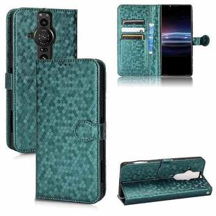 For Sony Xperia Pro-I Honeycomb Dot Texture Leather Phone Case(Green)