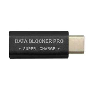 GE07 USB-C / Type-C Data Blocker Fast Charging Connector(Black)