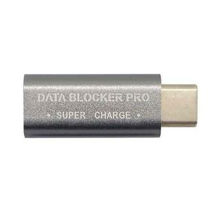 GE07 USB-C / Type-C Data Blocker Fast Charging Connector(Grey)
