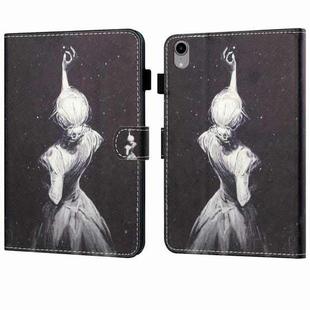 For iPad 10th Gen 10.9 2022 Coloured Drawing Stitching Smart Leather Tablet Case(Girl)