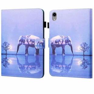 For iPad 10th Gen 10.9 2022 Coloured Drawing Stitching Smart Leather Tablet Case(Elephant)