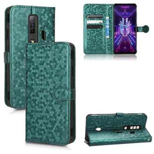 For ZTE nubia Red Magic 7 Honeycomb Dot Texture Leather Phone Case(Green)