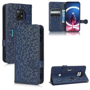 For ZTE nubia Red Magic 7 Pro Honeycomb Dot Texture Leather Phone Case(Blue)