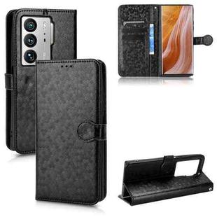 For ZTE Axon 40 Ultra Honeycomb Dot Texture Leather Phone Case(Black)