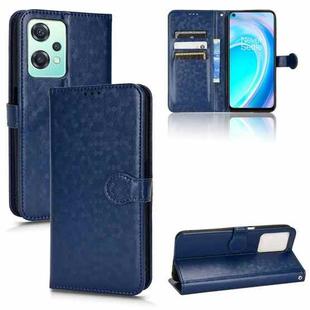 For OnePlus Nord CE 2 Lite 5G / Realme 9 Pro Honeycomb Dot Texture Leather Phone Case(Blue)