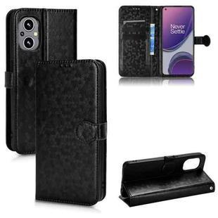 For OnePlus Nord N20 5G Honeycomb Dot Texture Leather Phone Case(Black)