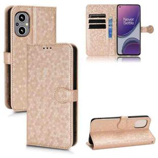 For OnePlus Nord N20 5G Honeycomb Dot Texture Leather Phone Case(Gold)