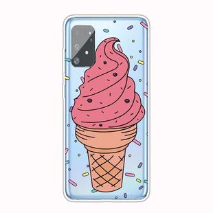 For Galaxy A91 / S10 Lite 2020 Shockproof Painted Transparent TPU Protective Case(Ice Cream)