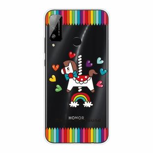 For Huawei Honor Play 4T Shockproof Painted Transparent TPU Protective Case(Trojan Horse)