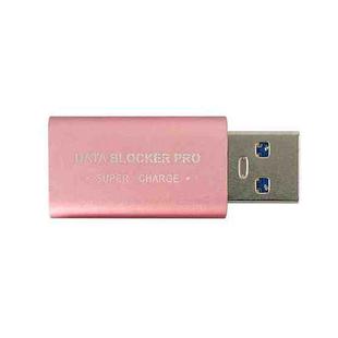 GE06 USB Data Blocker Fast Charging Connector(Rose Gold)