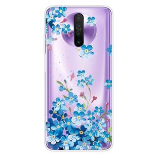 For Xiaomi Redmi K30 Shockproof Painted Transparent TPU Protective Case(Star Flower)