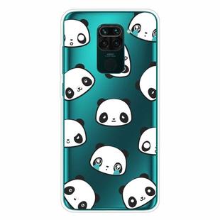 For Xiaomi Redmi Note 9 Shockproof Painted Transparent TPU Protective Case(Emoji Bear)