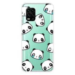 For Xiaomi Mi 10 Lite 5G Shockproof Painted Transparent TPU Protective Case(Emoji Bear)