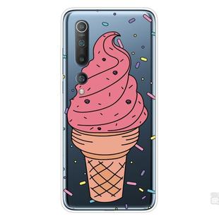 For Xiaomi Mi 10 Pro 5G Shockproof Painted Transparent TPU Protective Case(Ice Cream)