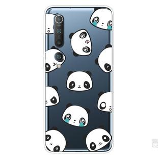 For Xiaomi Mi 10 Pro 5G Shockproof Painted Transparent TPU Protective Case(Emoji Bear)