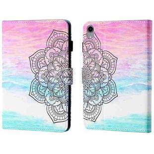 For iPad 10th Gen 10.9 2022 Coloured Drawing Stitching Smart Leather Tablet Case(Colorful Mandala)