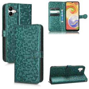 For Samsung Galaxy A04 Honeycomb Dot Texture Leather Phone Case(Green)
