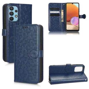 For Samsung Galaxy A32 4G EU Version Honeycomb Dot Texture Leather Phone Case(Blue)