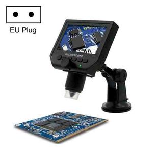 G600 600X 3.6MP 4.3 inch HD LCD Display Portable Digital Microscope, Plug:EU Plug