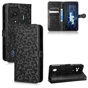 For Xiaomi Black Shark 5 Honeycomb Dot Texture Leather Phone Case(Black)