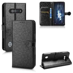 For Xiaomi Black Shark 5 RS Honeycomb Dot Texture Leather Phone Case(Black)