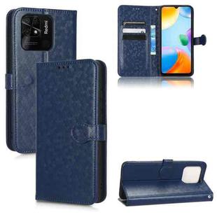For Xiaomi Redmi 10C Honeycomb Dot Texture Leather Phone Case(Blue)
